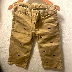 Khaki Pants with Trains